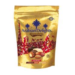 Arabian Delights Chocodate Assorted 230g Pouch, Pack Of 8 Arabian Delights Chocodate Assorted 230g Pouch, Pack Of 8