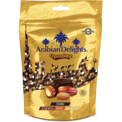 Arabian Delight Classic Dark Chocolate Pouch 90g, Pack Of 12 Arabian Delight Classic Dark Chocolate Pouch 90g, Pack Of 12