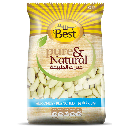 Best Pure & Natural Almonds Blanched Bag, 150g