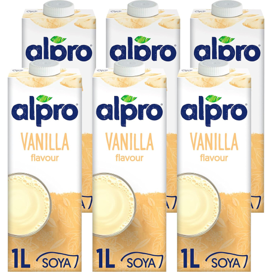  Alpro Soya Vanilla Drink (6 x 1L)