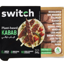 Switch 100% Plant-based Kabab, 6x240g Switch 100% Plant-based Kabab, 6x240g