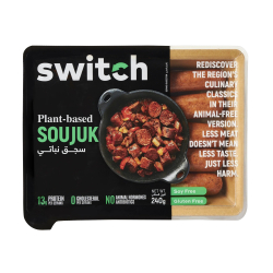 Switch 100% Plant-based Soujuk, 6x240g Switch 100% Plant-based Soujuk, 6x240g