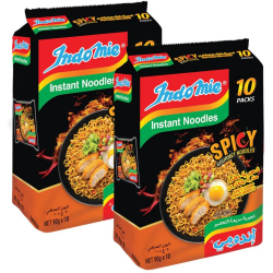 Indomie Instant Fried Noodles, Spicy Curry Flavour (Pack of 20 - 90 g Each) Indomie Instant Fried Noodles, Spicy Curry Flavour (Pack of 20 - 90 g Each)