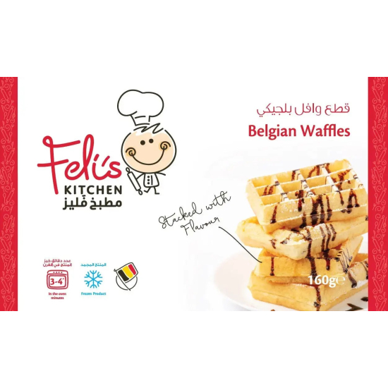 Feli's Kitchen Belgian Waffles 160g