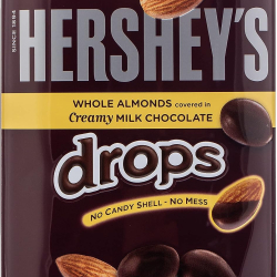 Hershey's Drops Almond with Milk Chocolate in Tin 60g, Pack Of 12 Hershey's Drops Almond with Milk Chocolate in Tin 60g, Pack Of 12