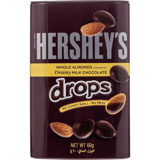 Hershey's Drops Almond with Milk Chocolate in Tin 60g