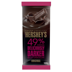 Hershey's 49% Darker Milk Chocolate Bar 6x100g Hershey's 49% Darker Milk Chocolate Bar 6x100g