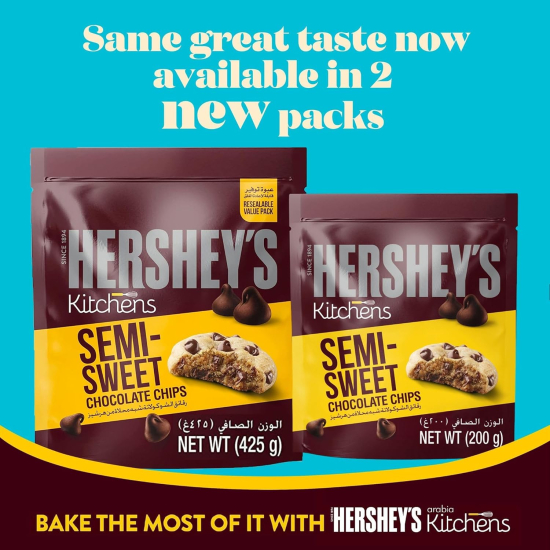 Hershey's Kitchens Baking Semi Sweet Chocolate Chips 425g