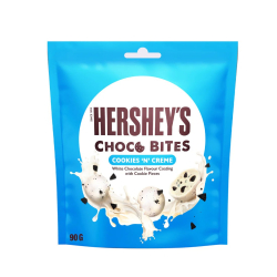 Hershey's Choco Bites Cookies 'n' Crème Cookie Pieces 12x90g Hershey's Choco Bites Cookies 'n' Crème Cookie Pieces 12x90g