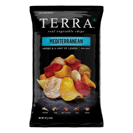 Terra Mediterranean Chips Herbs & Hint Of Lemon Gluten Free 141g