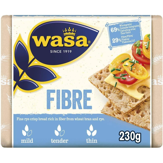 Wasa Fibre Rye Crispbread Crackers 230g