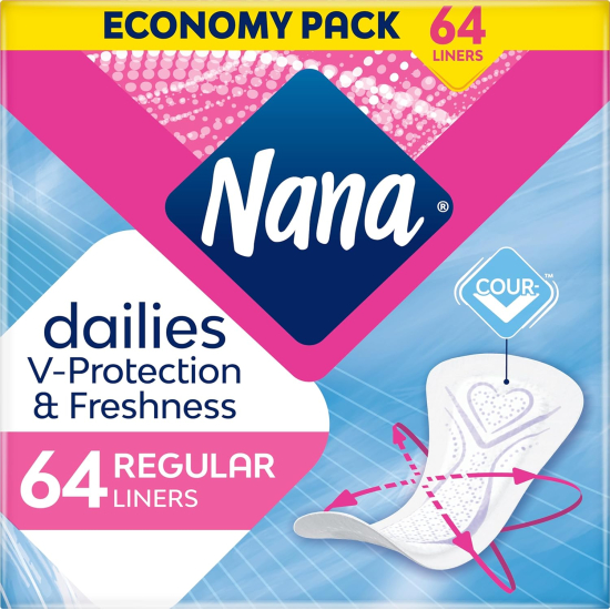 Nana Panty Liners Duo Normal (64pcs)