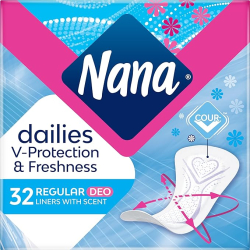 Nana Panty Liners Normal Scented (32pcs), Pack Of 6 Nana Panty Liners Normal Scented (32pcs), Pack Of 6