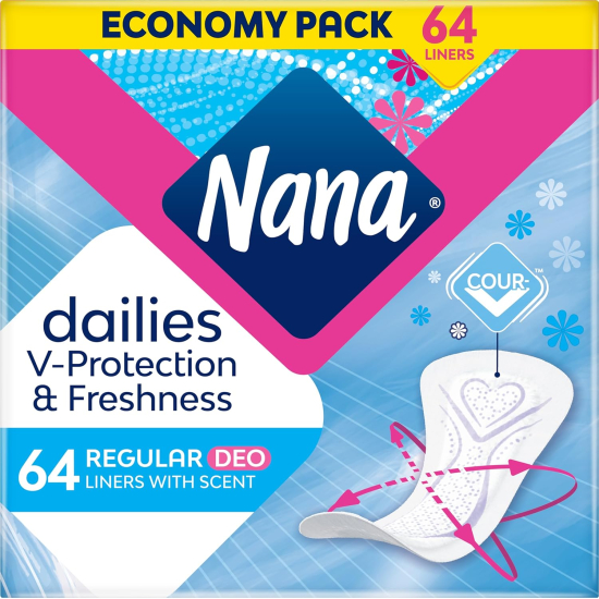 Nana Panty Liners Duo Normal Scented (64pcs)