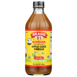 Bragg Organic Apple Cider Vinegar, Raw & Unfiltered, Citrus Ginger, Non GMO, 473 ml, Pack Of 3 Bragg Organic Apple Cider Vinegar, Raw & Unfiltered, Citrus Ginger, Non GMO, 473 ml, Pack Of 3