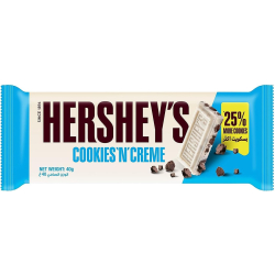 Hershey's Cookies & Cream Chocolate 40g, Pack Of 20 Hershey's Cookies & Cream Chocolate 40g, Pack Of 20