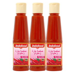 Indofood Hot & Sweet Chili Sauce 140 ml (Pack of 3) Indofood Hot & Sweet Chili Sauce 140 ml (Pack of 3)
