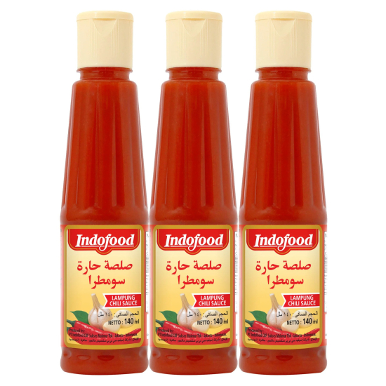 Indofood Lampung Chili Sauce 140 ml (Pack of 3)