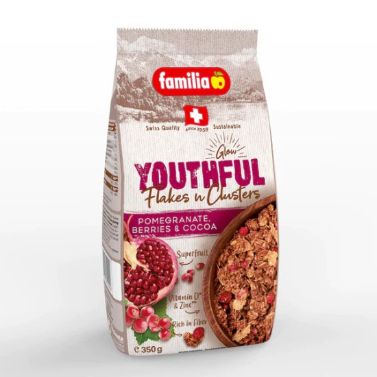 Familia Flakes n Clusters Cereal  Youthful Berries & Cocoa 350g