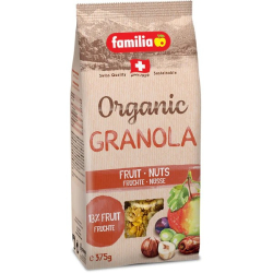 Familia Organic Granola Cereal - Fruit and Nuts 375g, Pack Of 6 Familia Organic Granola Cereal - Fruit and Nuts 375g, Pack Of 6