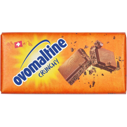 Ovomaltine Crunchy Swiss Milk Chocolate Bar,100g, Pack Of 12 Ovomaltine Crunchy Swiss Milk Chocolate Bar,100g, Pack Of 12