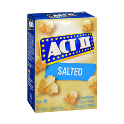 Act II Popcorn Salted Flavor 255g, Pack Of 8 Act II Popcorn Salted Flavor 255g, Pack Of 8
