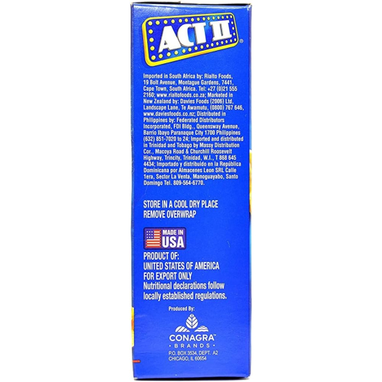 Act II Butter Microwave Popcorn 255g