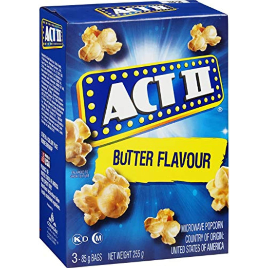 Act II Butter Microwave Popcorn 255g