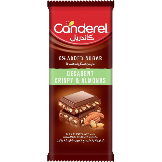 Canderel Chocolate Decadent Crispy Almonds 100g