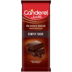 Canderel Chocolate Simply Dark 100g, Pack Of 12 Canderel Chocolate Simply Dark 100g, Pack Of 12