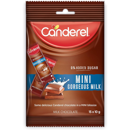 Canderel Mini Chocolate Gorgeous Milk 150g