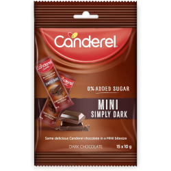 Canderel Mini Chocolate Simply Dark 150g, Pack Of 12 Canderel Mini Chocolate Simply Dark 150g, Pack Of 12
