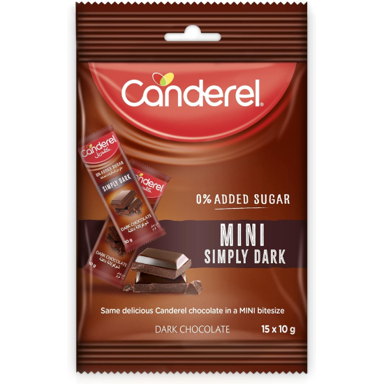 Canderel Mini Chocolate Simply Dark 150g