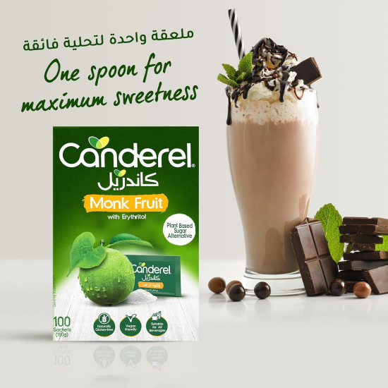 Canderel Monk Fruit With Erythritol 100 Sachets