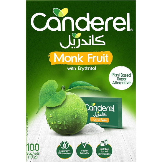 Canderel Monk Fruit With Erythritol 100 Sachets