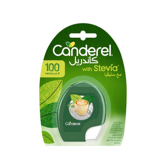 Canderel With Stevia 100 Tabs, 8.5g