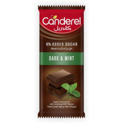 Canderel Chocolate Dark & Mint 100g, Pack Of 12 Canderel Chocolate Dark & Mint 100g, Pack Of 12