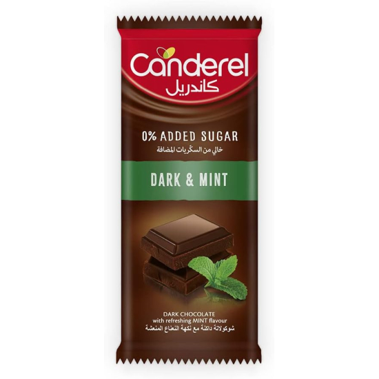 Canderel Chocolate Dark & Mint 100g
