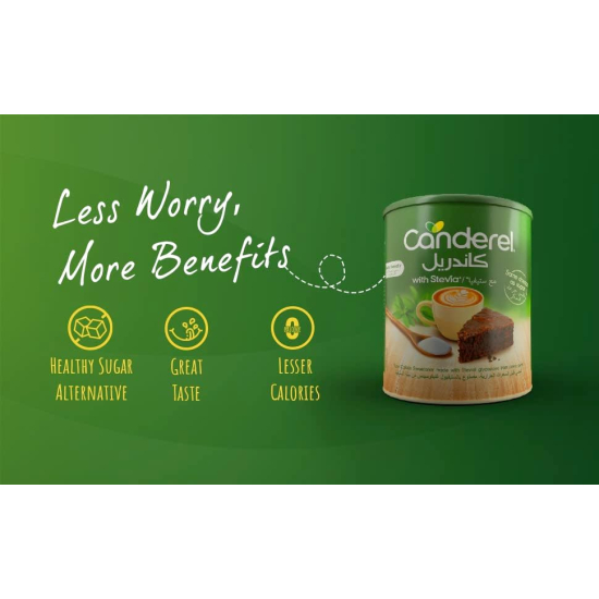 Canderel With Stevia Canister 500g