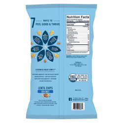 Simply7 Chips Lentil Sea Salt 103g, Pack Of 6 Simply7 Chips Lentil Sea Salt 103g, Pack Of 6