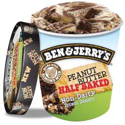 Ben & Jerrys Non Dairy Peanut Butter Half Baked 473ml, Pack Of 6 Ben & Jerrys Non Dairy Peanut Butter Half Baked 473ml, Pack Of 6
