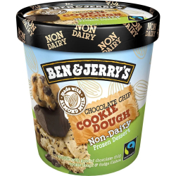Ben & Jerry's Non Dairy Choc Chip Cookie Dough 473ml, Pack Of 6