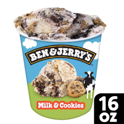 Ben & Jerry's Milk and Cookies Ice Cream 473ml Ben & Jerry's Milk and Cookies Ice Cream 473ml