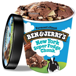Ben & Jerrys New York Super Fudge Chunk 473 ml, Pack Of 6