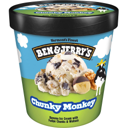 Ben & Jerry's Chunky Monkey 473ml, Pack Of 6