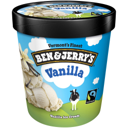 Ben & Jerry's Vanilla 473ml, Pack Of 6