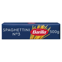 Barilla Pasta Spaghettini N.3 500g, Pack Of 12 Barilla Pasta Spaghettini N.3 500g, Pack Of 12