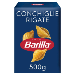 Barilla Pasta Conchiglie Rigate 500g, Pack Of 12 Barilla Pasta Conchiglie Rigate 500g, Pack Of 12