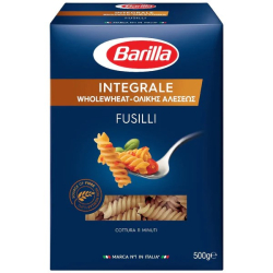 Barilla Pasta Fusilli Whole Wheat 500g, Pack Of 8 Barilla Pasta Fusilli Whole Wheat 500g, Pack Of 8