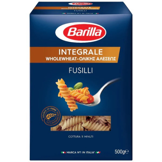 Barilla Pasta Fusilli Whole Wheat 500g